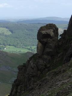 View south-east