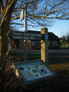 Official start of the Sussex Ouse Valley Way Official start