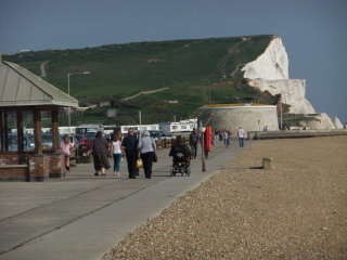 Looking back to Seaford Head