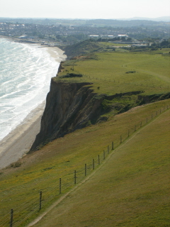 Cliffs between Bembridge Down and Sandown Cliffs