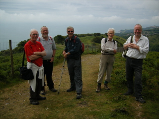 Group photo on St Boniface Down Group photo