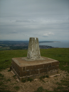 Trig point on Shanklin Down Shanklin Down