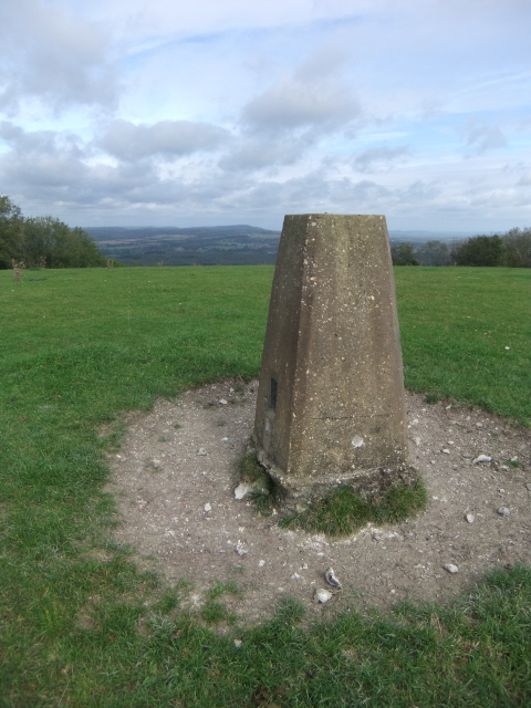 Heyshott Down - photographed 08 October 2011 Heyshott Down - trig point