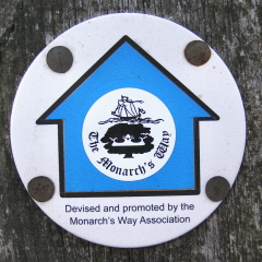 Monarch's Way waymark (Bridleway) Waymark (Bridleway)
