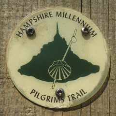 Pilgrims' Trail waymark (logo) Waymark (logo)